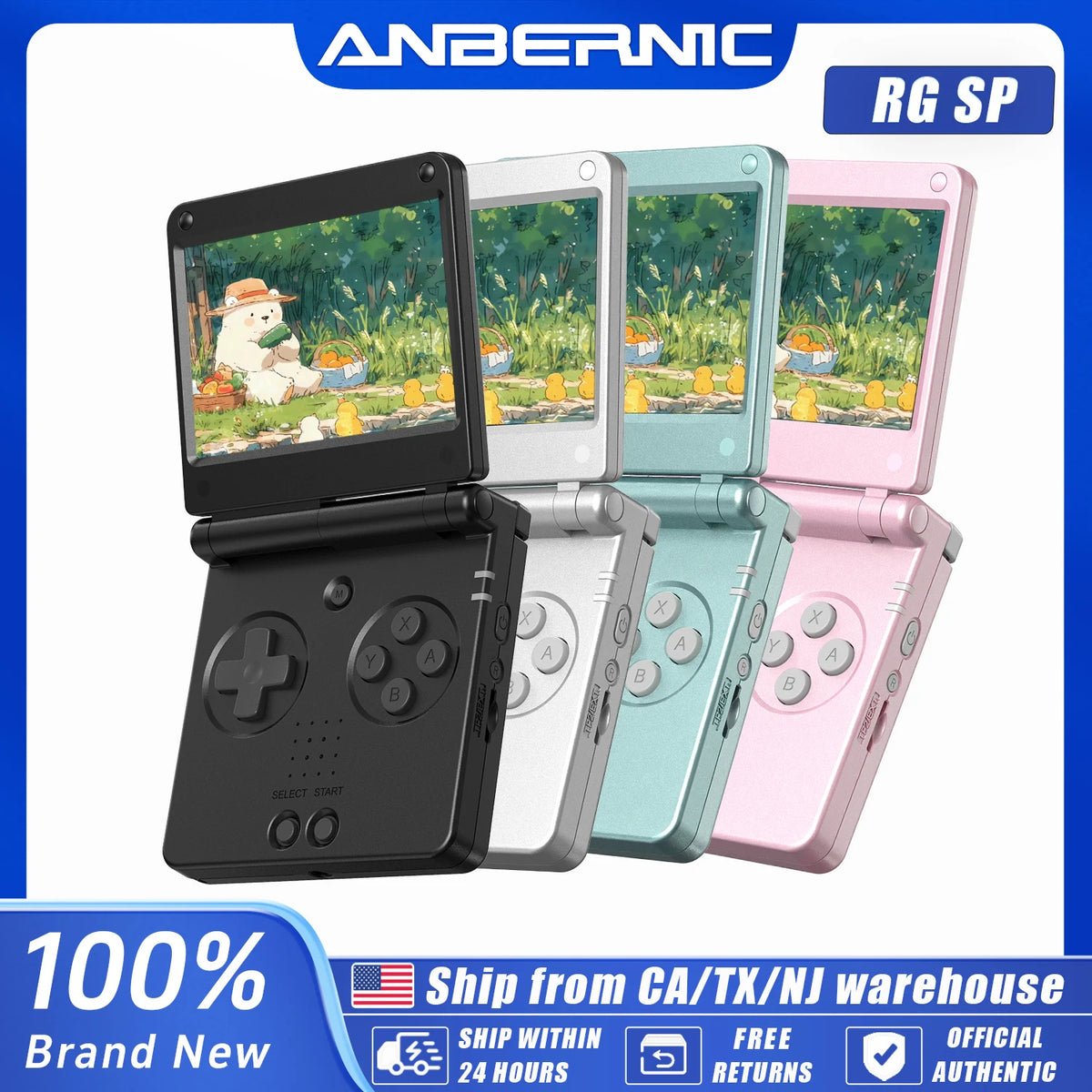 Anbernic RGSP '' IPS Screen Flip Handheld Console Linux System — product view 1