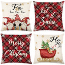 Snowflake Christmas Pillow Covers Set – 4 Decorative Cases