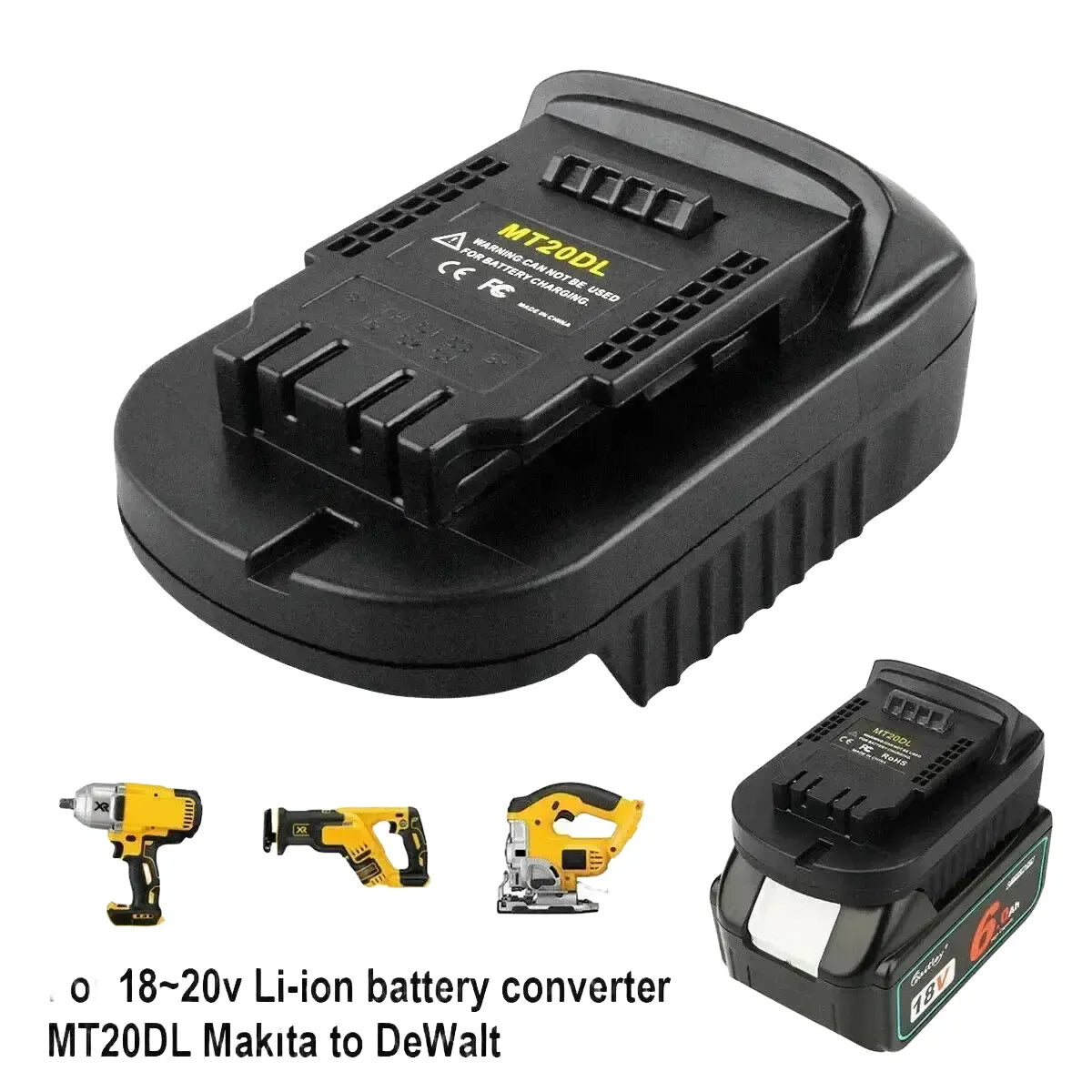 DeWalt Tools Battery Adapter - Makita for Custom Setups — product view 1