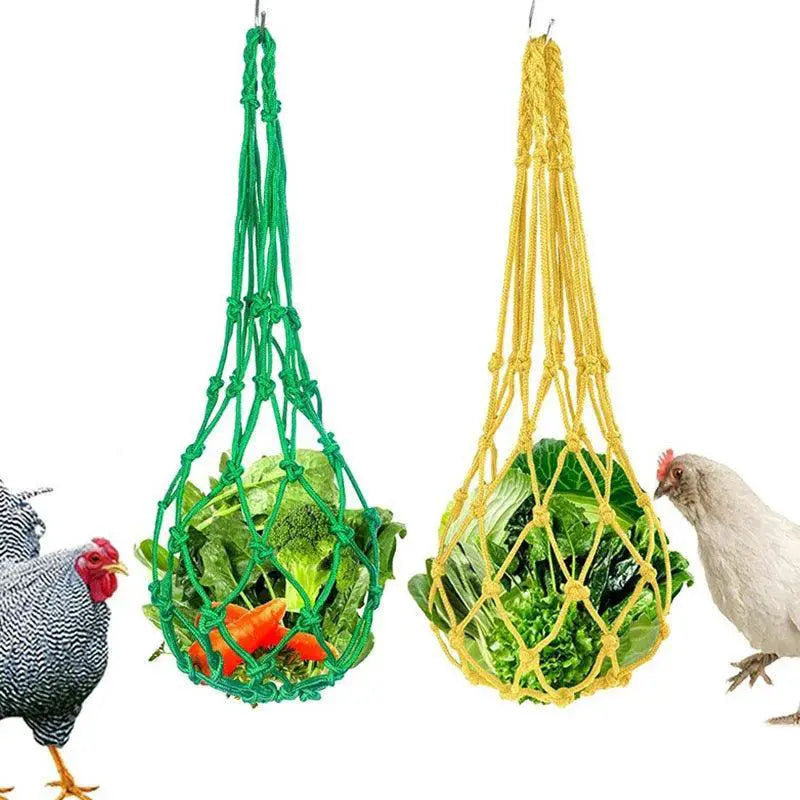 Chicken Vegetable Fruit Feeder Hanging Mesh For Coop