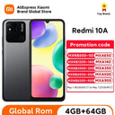Global ROM Redmi 10A 4GB RAM 64GB Smartphone Helio G25