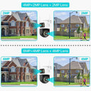 Smart Outdoor Camera 4K 8MP 360 Degree AI Tracking