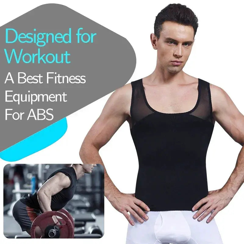 Men's Slimming Compression Shirt For Posture Support