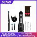 Seago Rechargeable Electric Toothbrush With Water Flosser