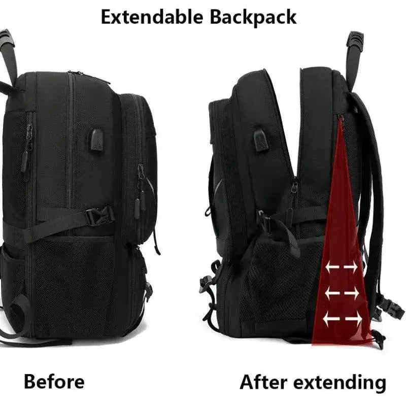 Waterproof Travel Backpack With Shoe Compartment Large