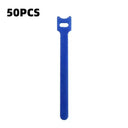 10/30/50pcs Multi-Purpose Fastener Cable Straps Tape Cable Ties Reusable Hook Loop Strips Wire Ties Cables Organizer Cord Wraps