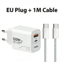 Compact GaN Charger - 120W Dual Port Fast Charge