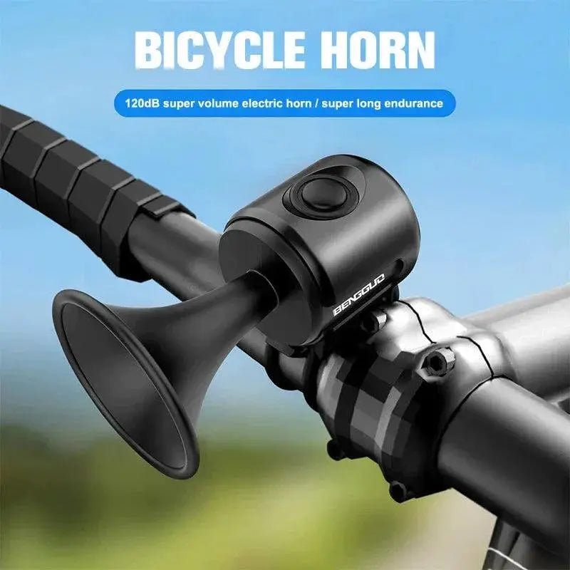 Electric Bike Horn 120dB Safety Bell Waterproof Alarm