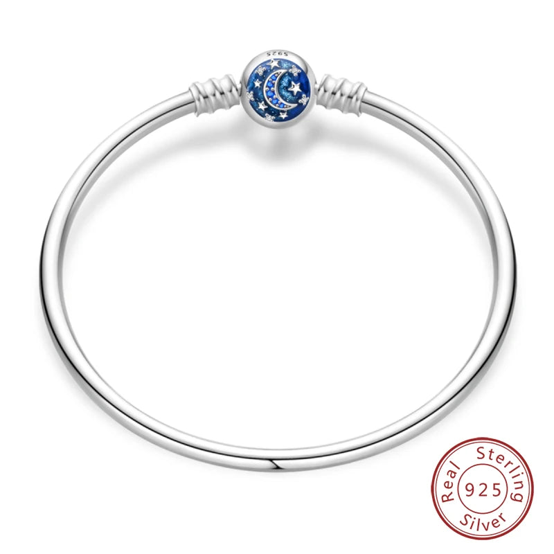 Cm Silver Bracelet Star Moon