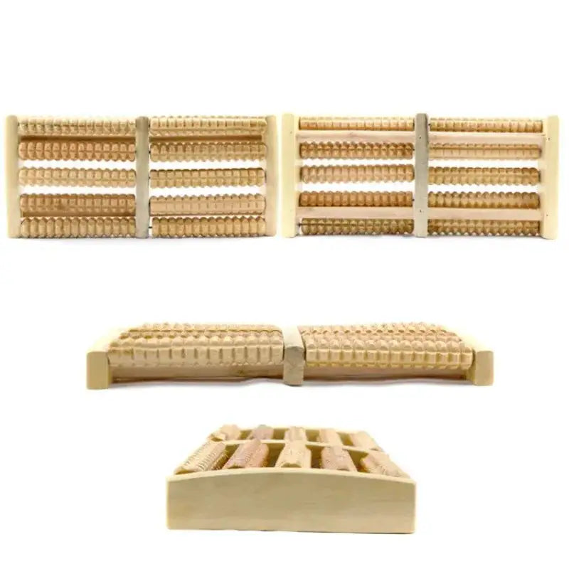 Massage Reflexology Natural Wooden Foot Roller Wood Care Relax Relief Massager Spa Gift Anti Cellulite Foot Massager Care