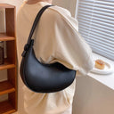 Armpit Bags: Cute Half Crescent Leather Bag