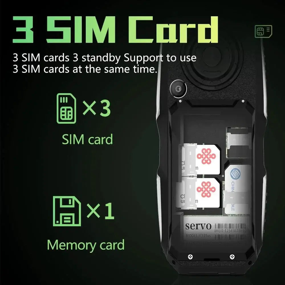 Servo F4 Triple SIM Magic Voice Power Bank Mobile Phone