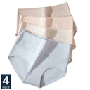 4Pcs Set High Waist Cotton Panties Women Body Shaper Lingerie