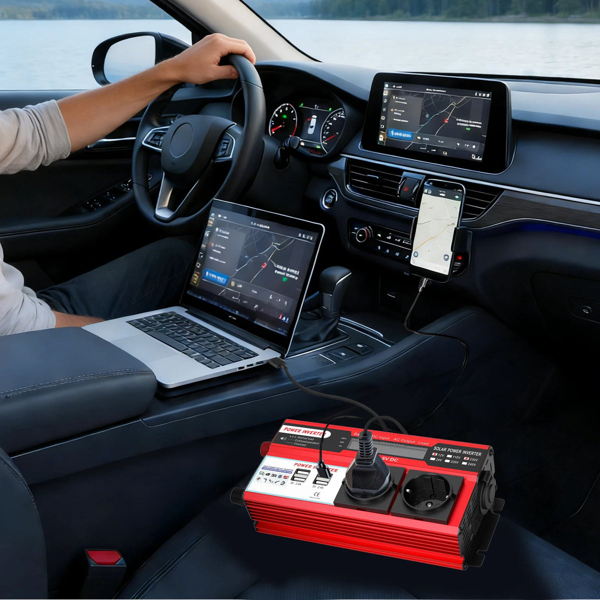 Car Power Inverter DC To AC Modified Sine Wave Solar — product view 6