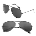 Unisex Gradient Mirror Pilot Sunglasses with UV400 Protection