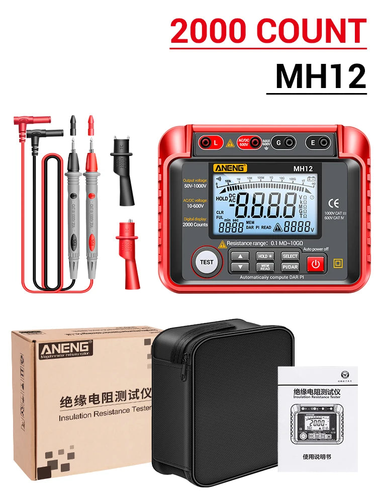 Aneng Digital Megohmmeter Meters Insulation