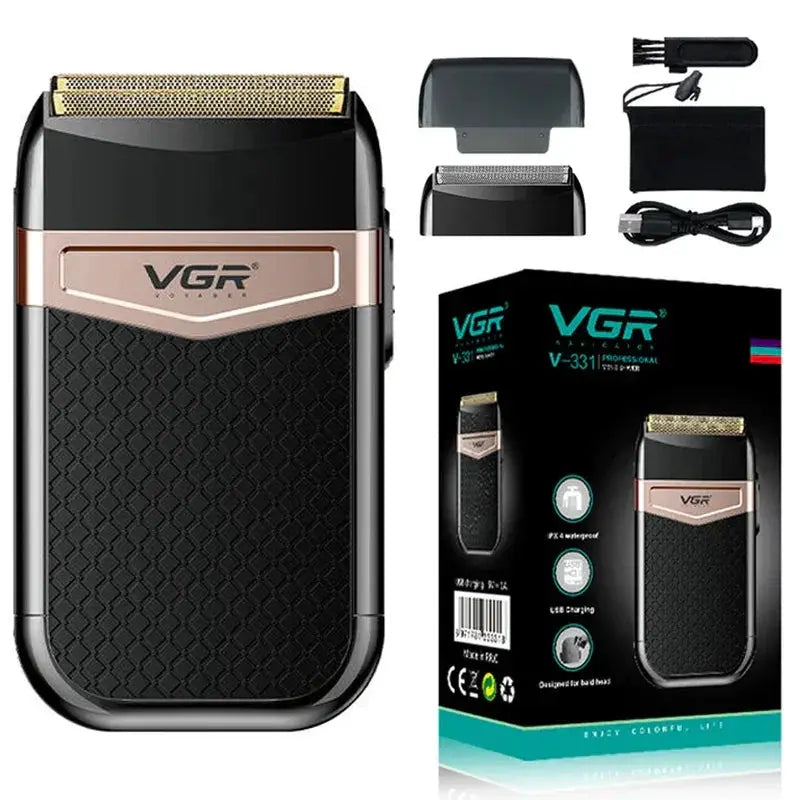 VGR Rechargeable 3 Speed Beard Hair Electric Shaver for Men