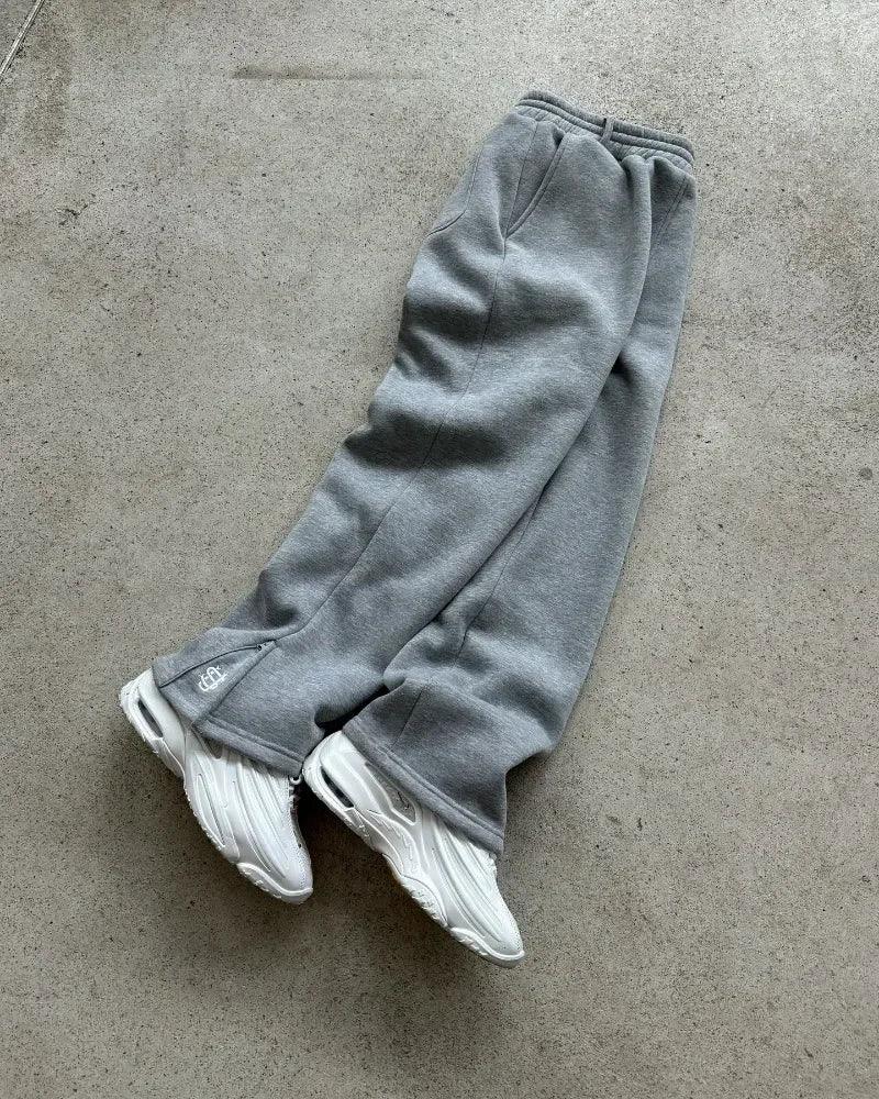 Embroidery Pattern Baggy Pants Women Retro Loose Sweatpants - OurLum.com