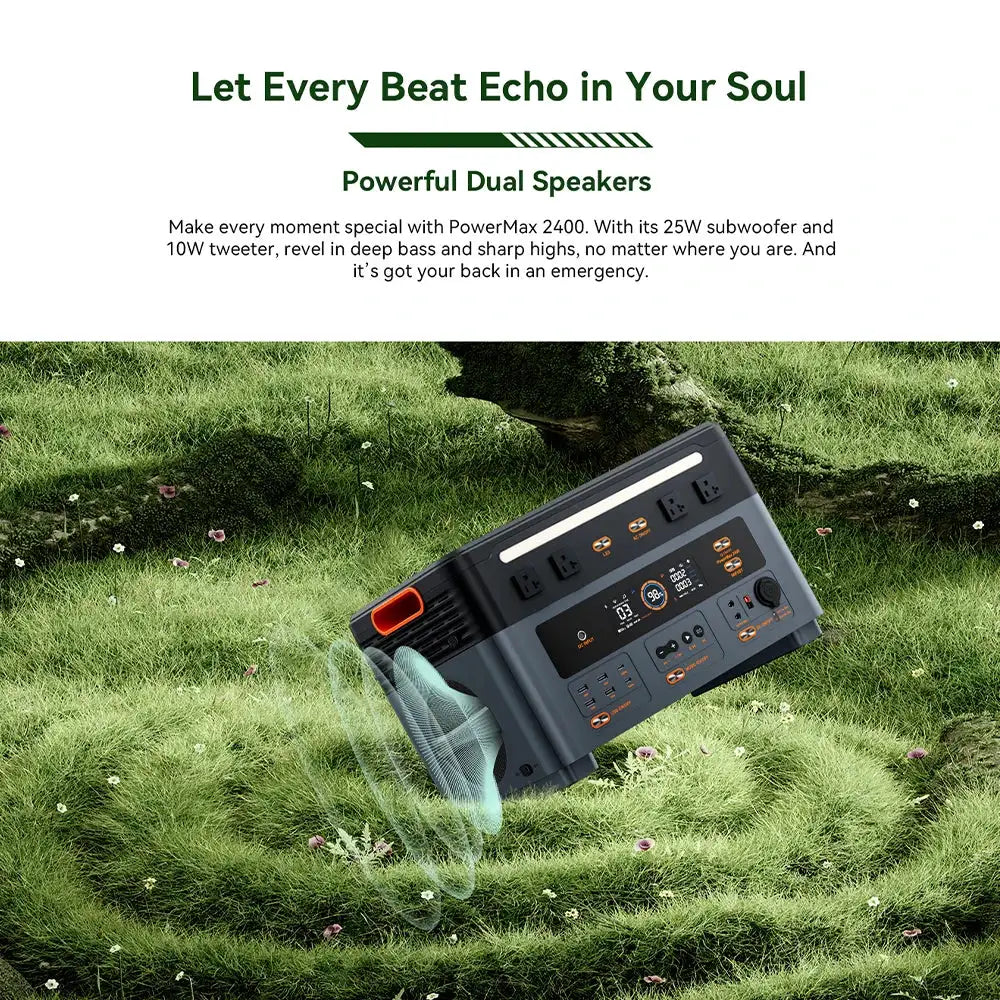 OSCAL Solar Generator, portalbe power station 2400w, 4800W Peak, 2048wh portable power station LiFePO4, App ontrol, Ultra-Quiet, Ups Backup, Home Blackout, Hurricane, Camping & RV