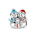 Silver Charm Pendant Christmas Stocking