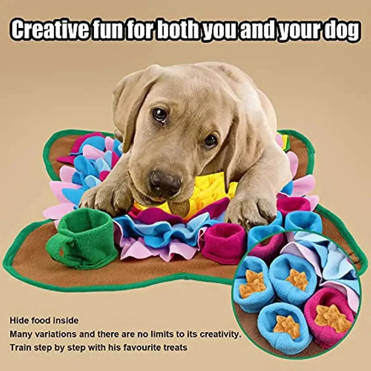 Interactive Pet Snuffle Mat For Slow Feeding Stress Relief
