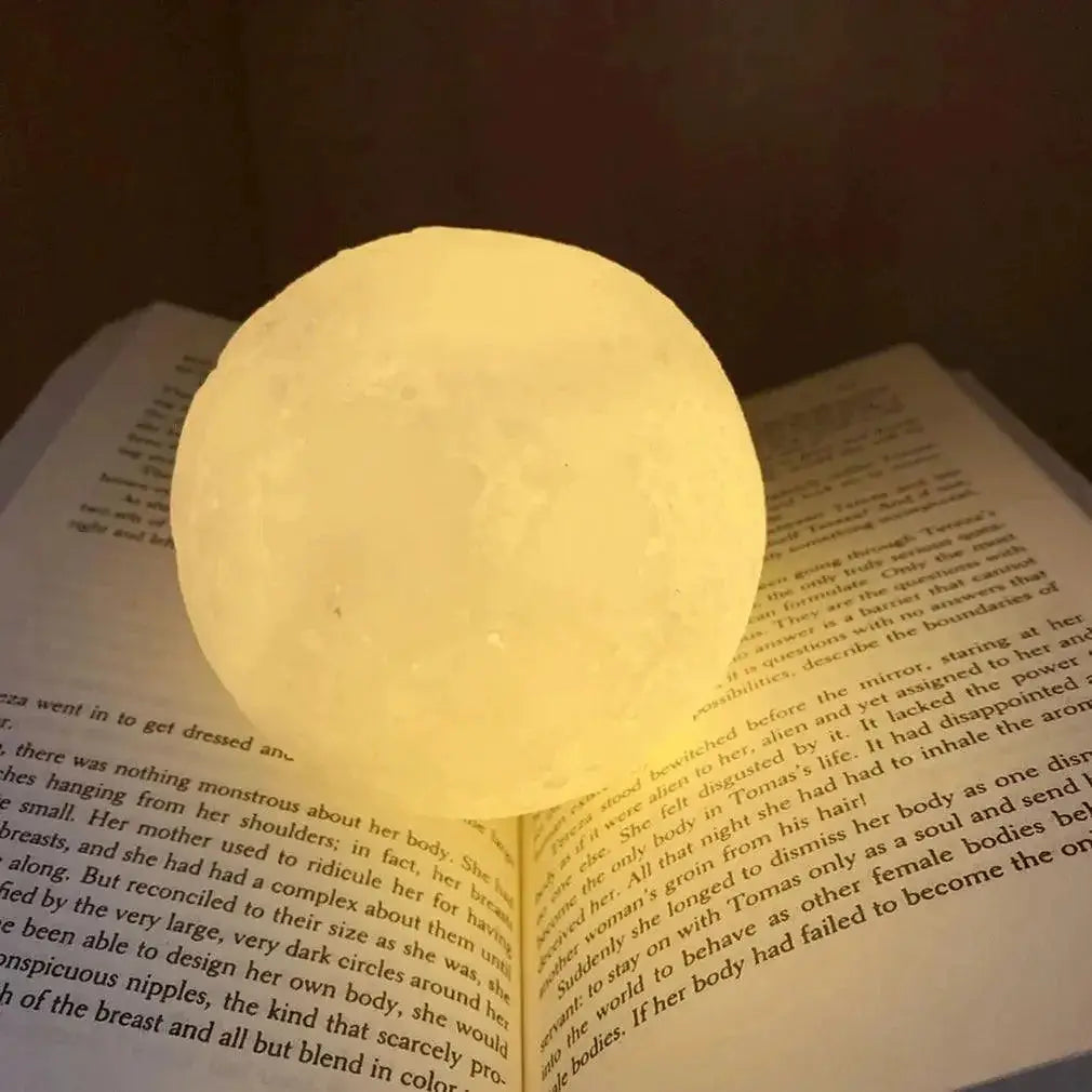 Moon Lamp 5 Sizes Rechargeable LED for Kids Bedroom Decor