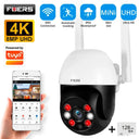 Fuers 8MP 4K Outdoor Security Camera With AI Tracking 355 Pan Night Vision