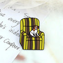 Walking Dogs Cartoon Enamel Pin Labrador Dachshund Bulldog Brooch