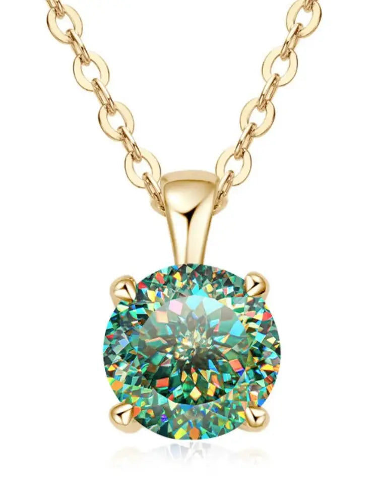 1CT D VVS1 Exquisite 100% S925 Moissanite Necklace Elegant Jewelry for Daily Wear Weddings & Banquets Birthday Anniversary Gift