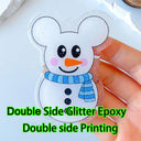 Custom Acrylic Keychain with Personalized Holographic Charm