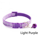 Cartoon Paw Print Pet Collar with Safety Bell Adjustable