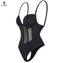 Plus Size Strap Bodysuit Corset - Seamless Shapewear