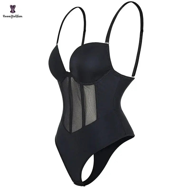 Plus Size Strap Bodysuit Corset Seamless Shapewear