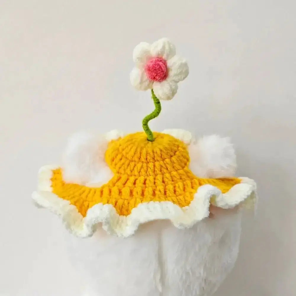 Decoration Cute Flower Cat Hat For Pet Cosplay Photo Props