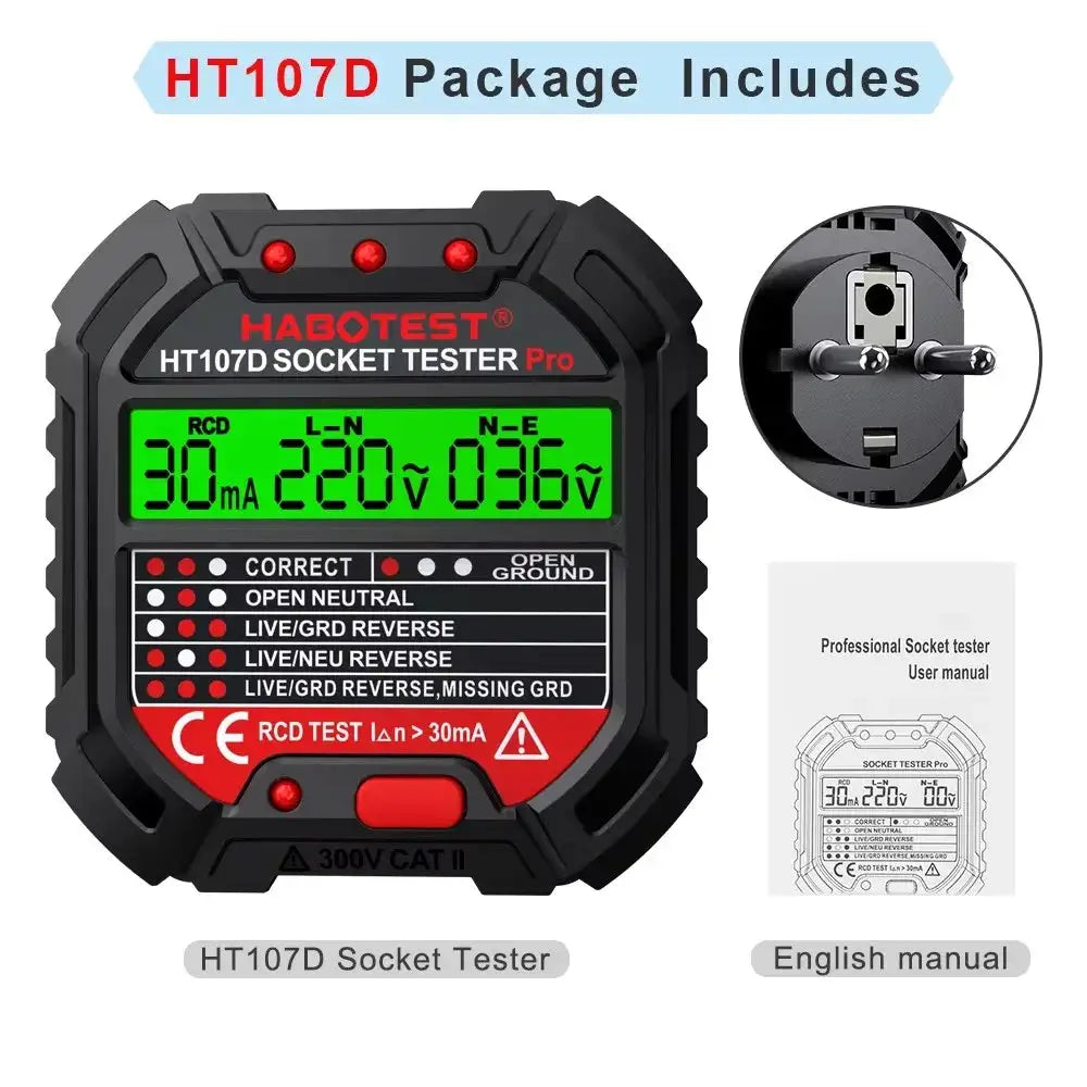 Digital Socket Test - RCD Polarity Check -  product image