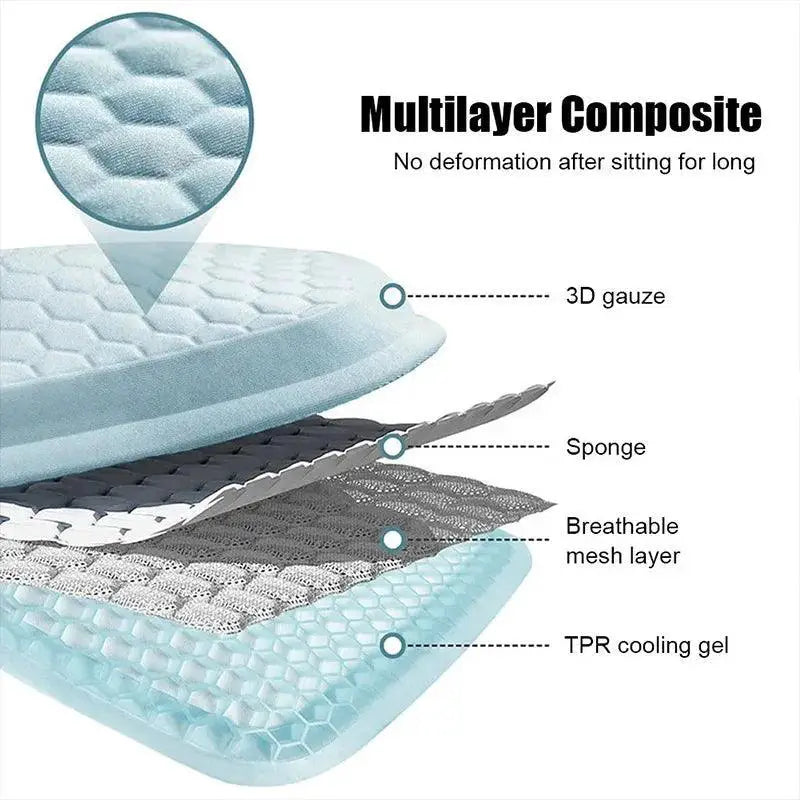 Universal Cool Gel Car Seat Cushion For Comfort At Home