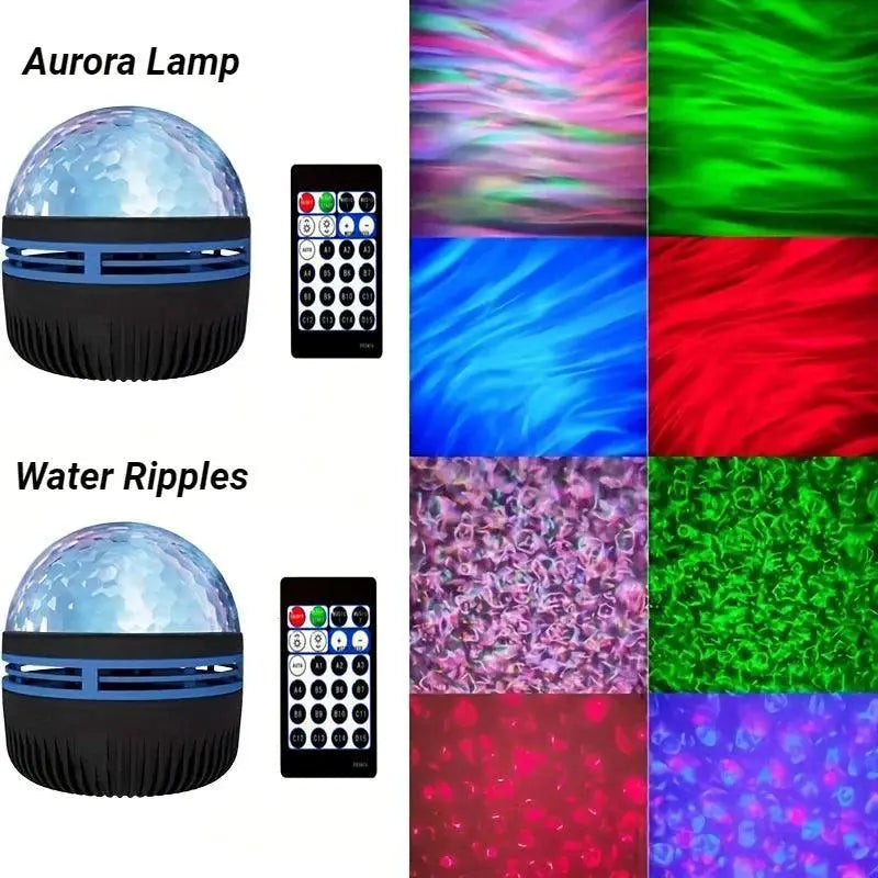 Galaxy Projector Night Light Water Pattern Starry Sky Lamp