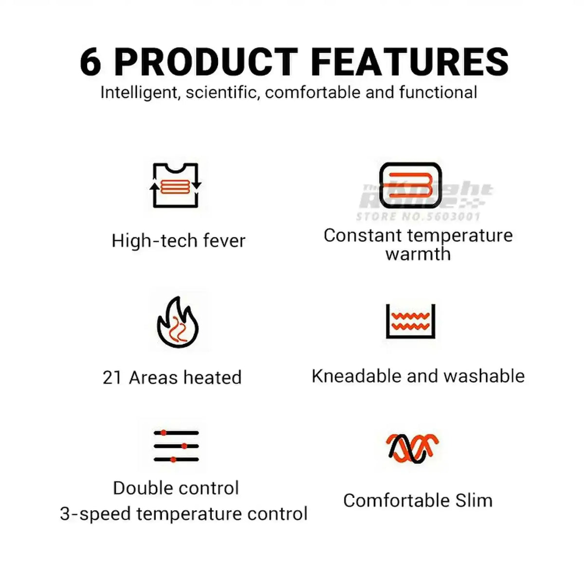 Heated Jacket for Outdoor Winter Wear — product view 16