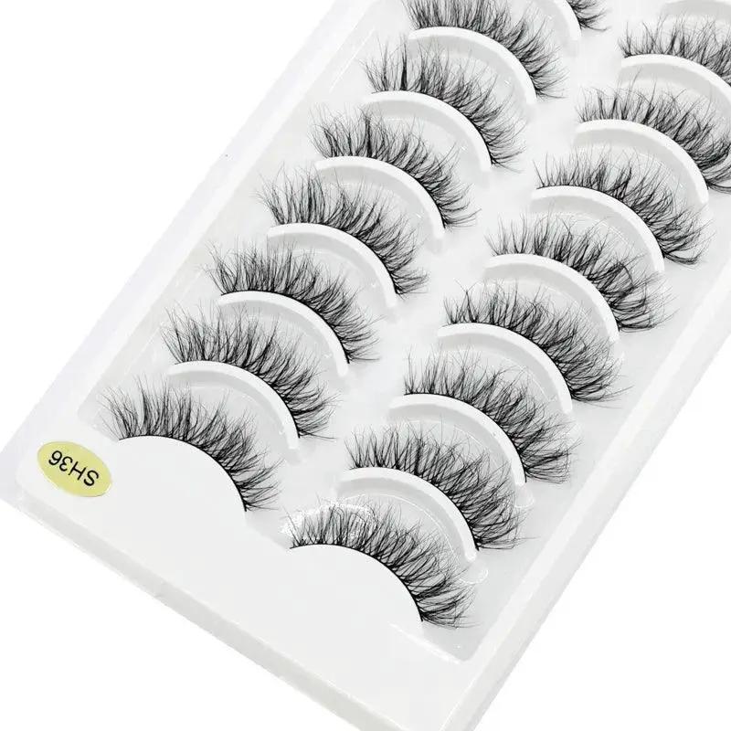 Glamorous Handmade 3D Mink Crisscross Eyelashes 10 Pairs