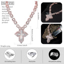 Iced Out Layered Cross Pendant
