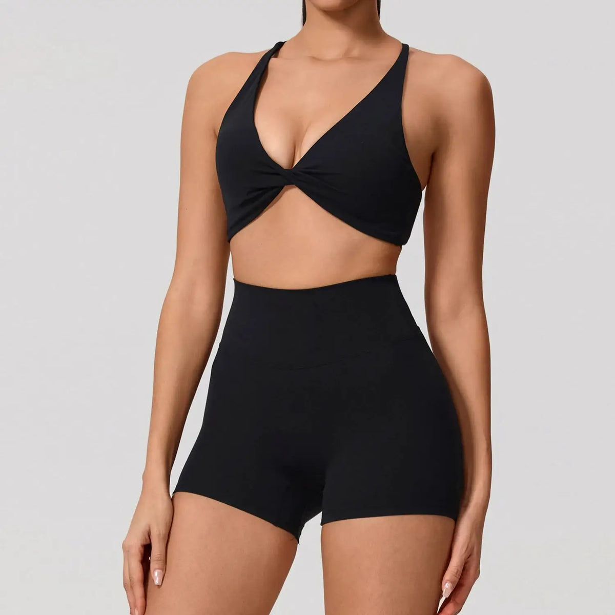 Yoga Set Women Breathable Hearuisavy Cross Bra — product view 20