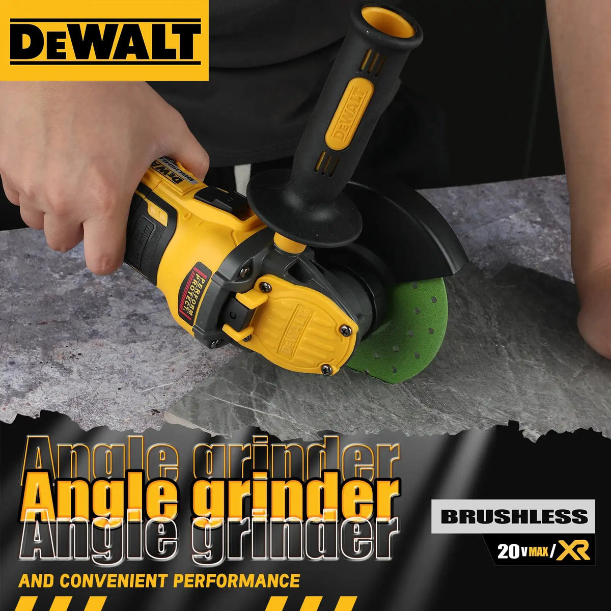 20V Brushless Angle Grinder