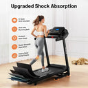 Nonfolding Home Treadmill Fifteen Percent Incline Pulse Sensors