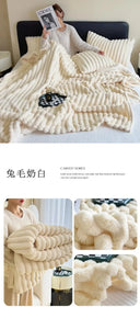 Cozy Warm Throw Blanket for Sofa and Bed