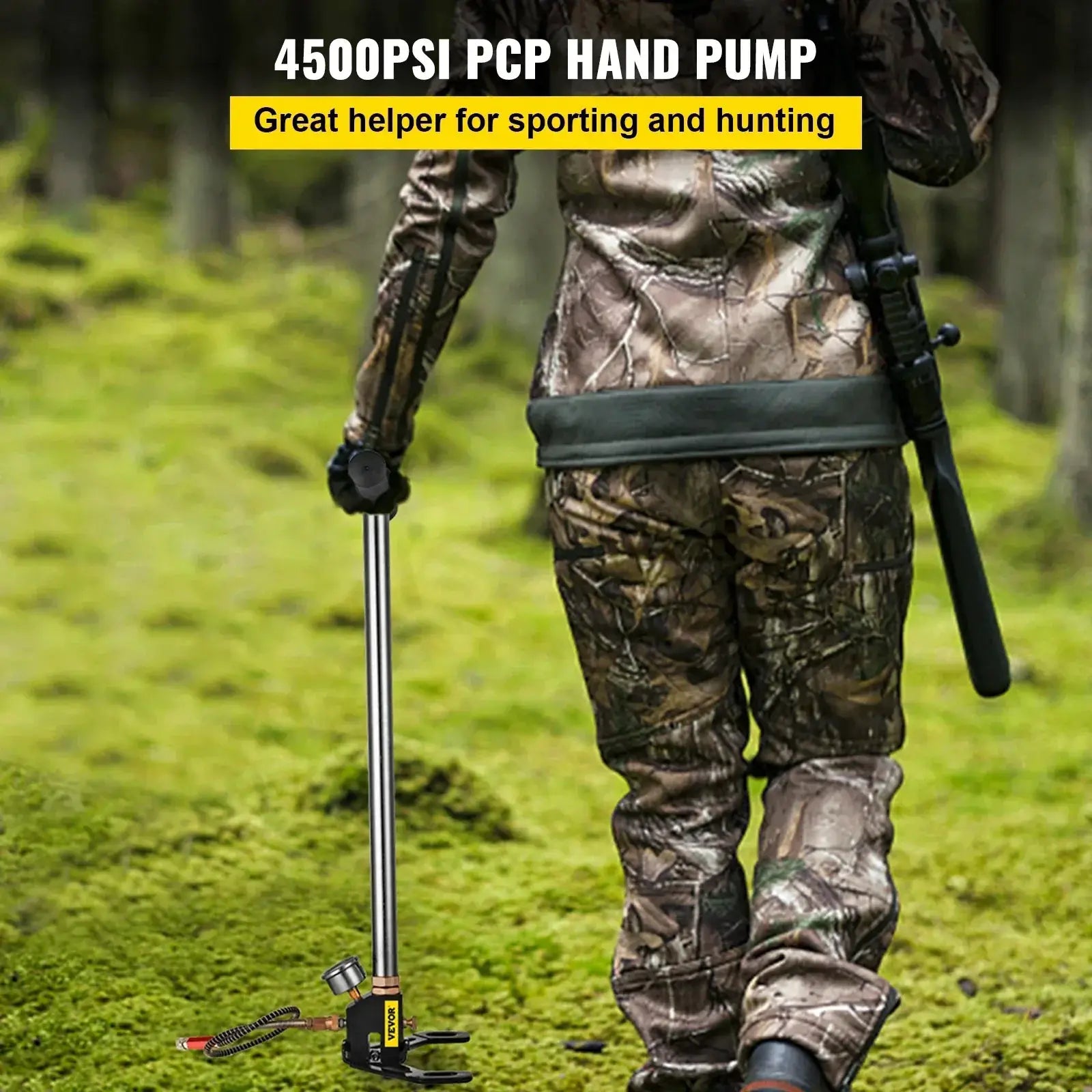 Vevor 3 Stage PCP Pump With Pressure Gauge 4500 PSI