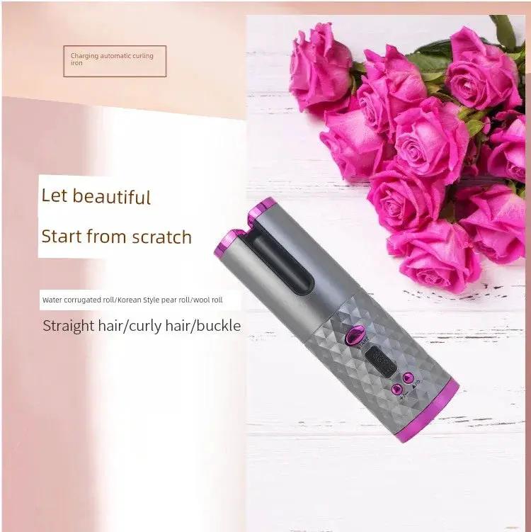 Wireless Hair Curler Cross Border Fully Automatic USB Curler - OurLum.com
