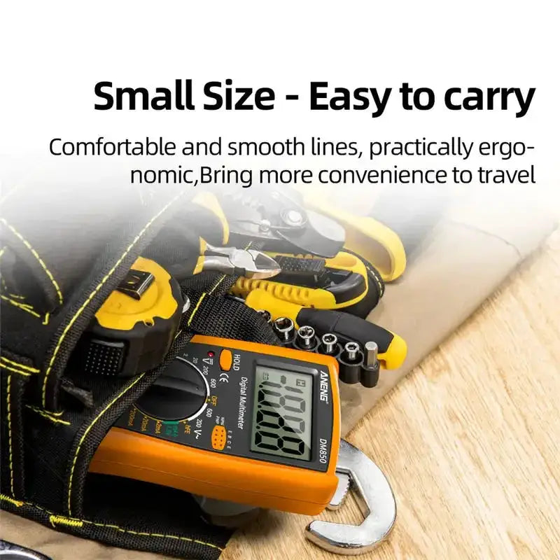 DM850 Professional Digital Multimeter 1999 Auto AC/DC Votage Tester Ohm Current Ammeter Test Probe Professional Detector Tool