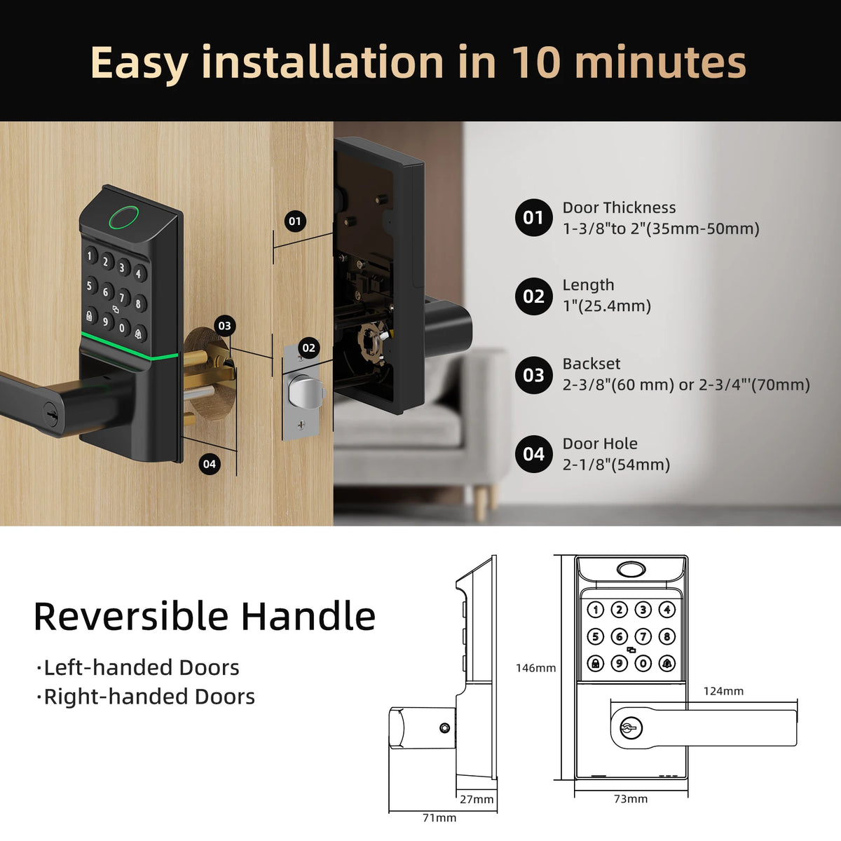 Viladepot Door Lock for Security