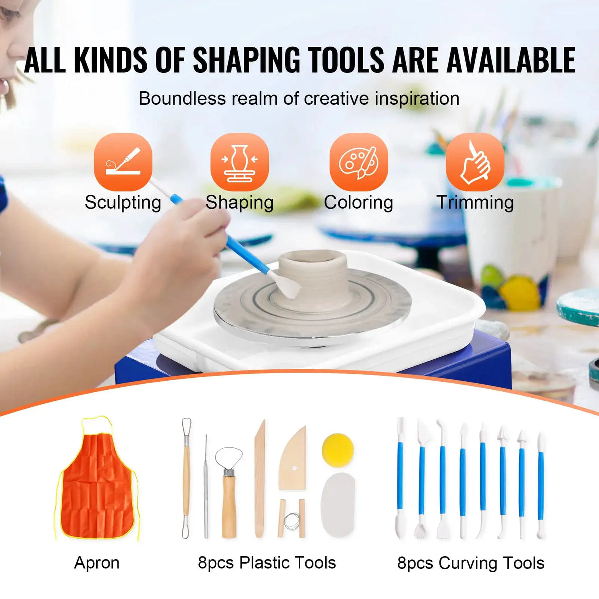 Adjustable Mini Clay Pottery Wheel — product view 4
