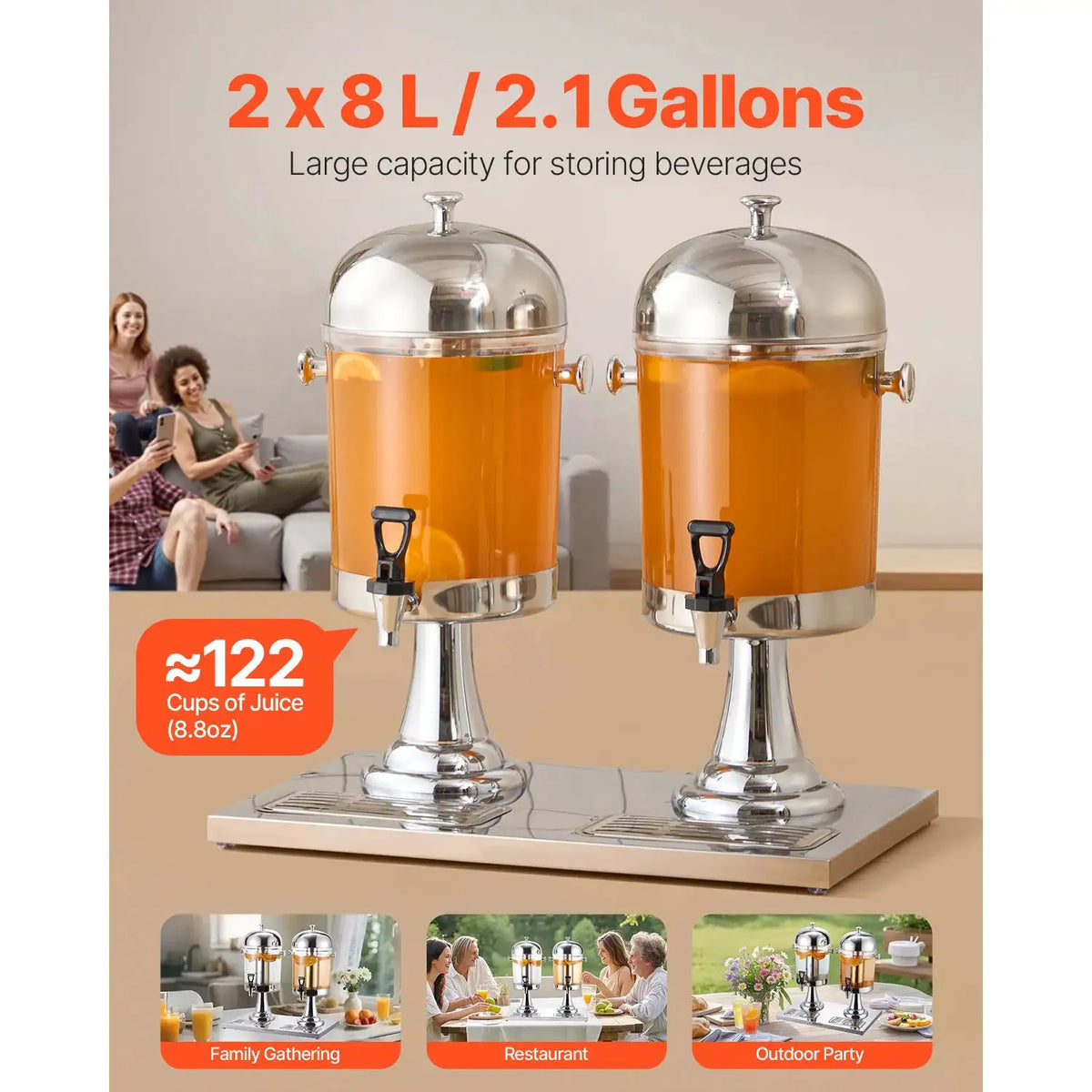 SucceBuy Beverage Dispenser Gallon Drink Dispenser Stainless — product view 2